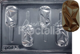 Molde especial paleta polet facetada