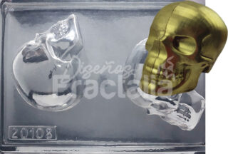 Calavera 3d Molde-Contramolde-Siliconado