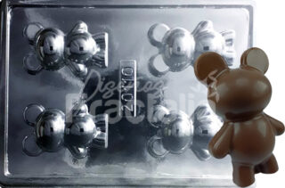 Molde oso 3d liso mediano