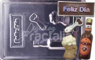 Molde para estuche cerveza