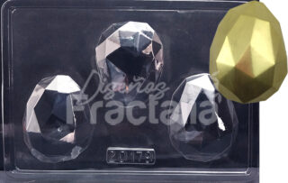 Molde huevos facetados