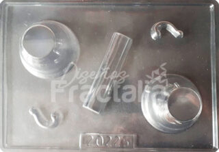 pocillo 3D Molde-Contramolde-Siliconado