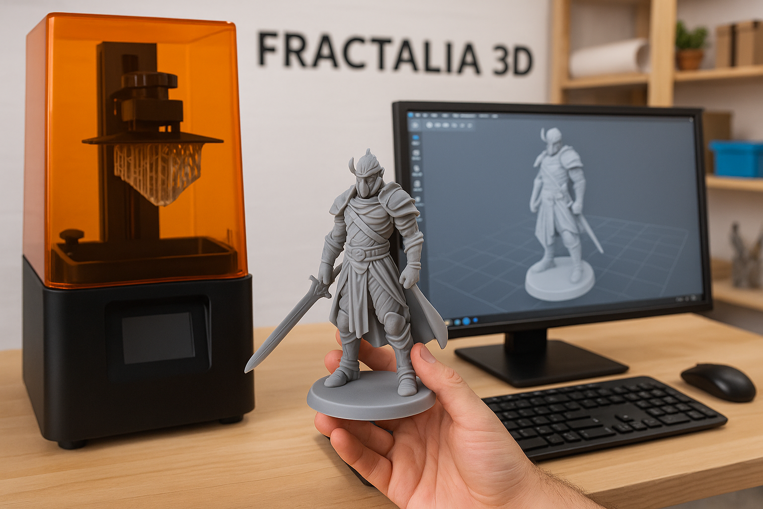 Imagen destacada para Cuándo usar impresión 3D en resina para figuras detalladas | Fractalia 3D