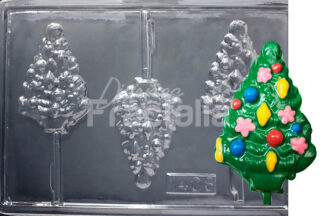 Molde arbol de navidad con bolas