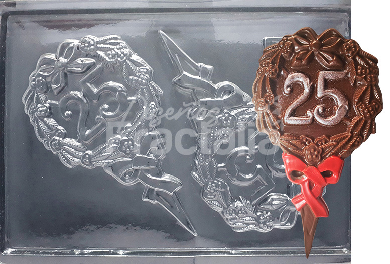 Molde adorno para torta aniversario 25