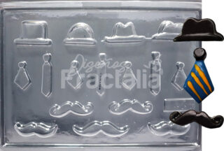 Molde Apliques fresa Mostachos
