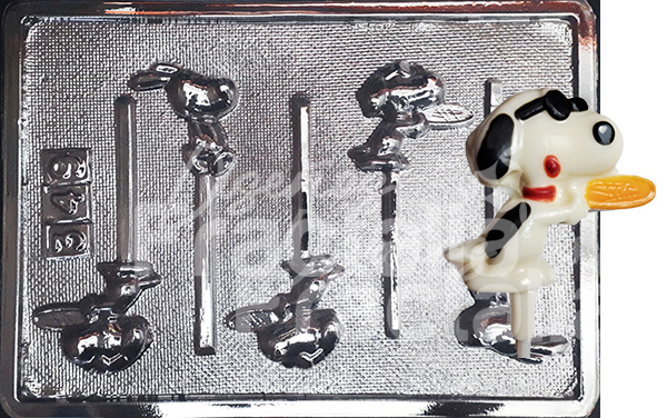 Molde Personajes Snoopy con raqueta y gafas