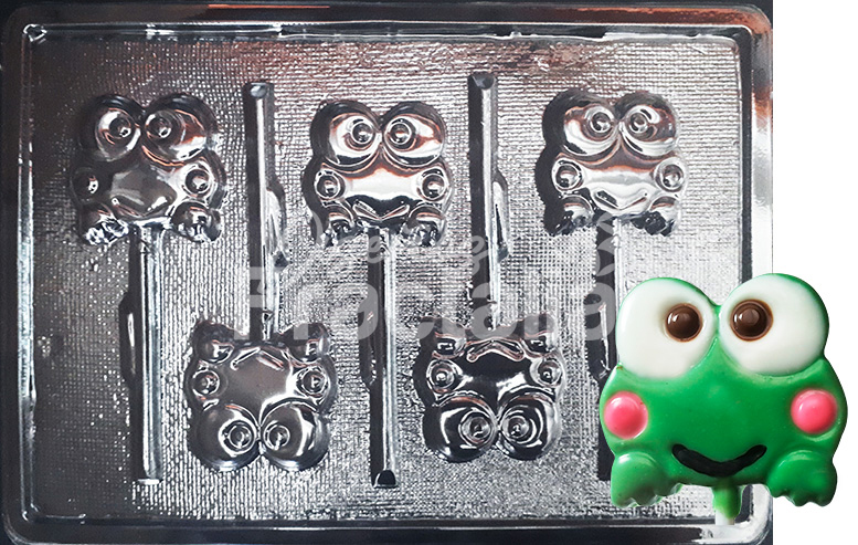 Molde Personajes Rana keroppi