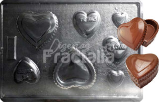 Molde Cofre de corazon