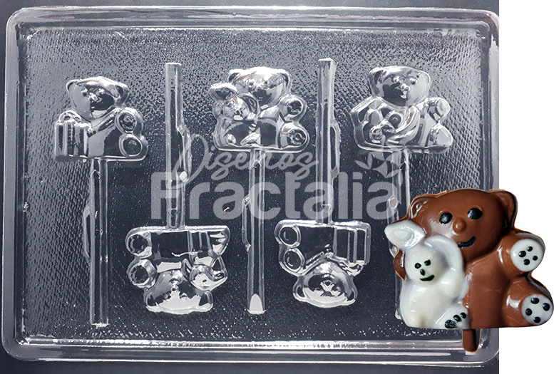 Molde Osos con regalo